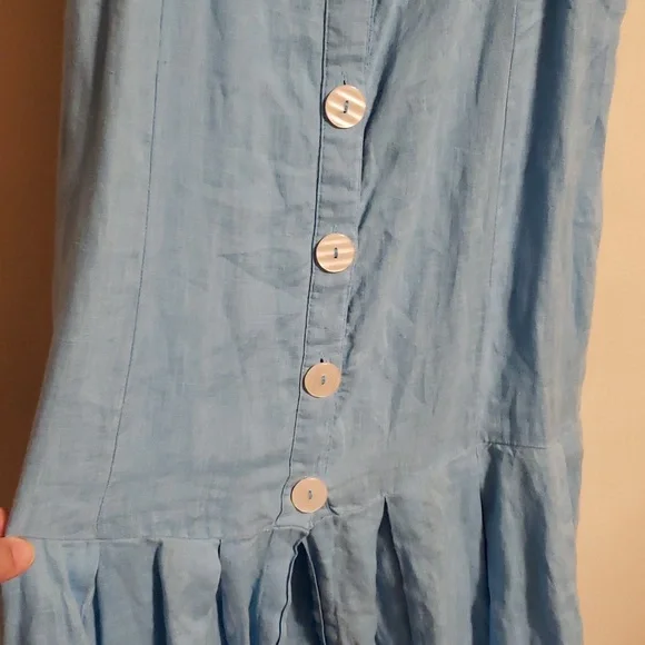 Free People Let's Get Lost Linen Dress